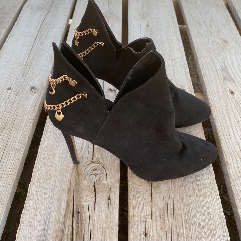 BCBGeneration Lexi Suede Charm Stiletto Booties - Picture 6 of 11